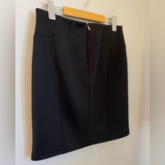 Rebecca Taylor Black Modern Page Pencil Mini Skirt Size 8 - Picture 5 of 12